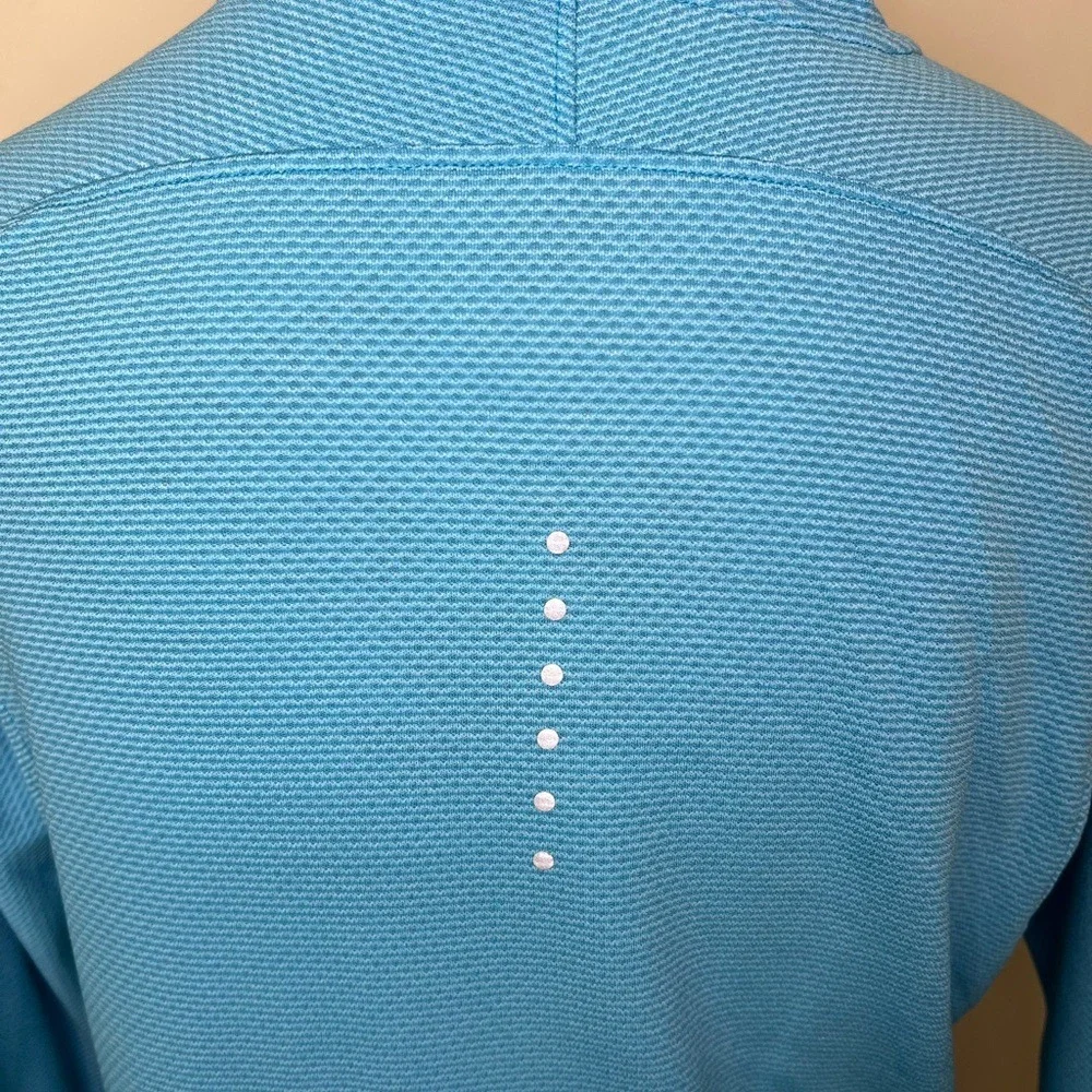 Nike AeroReact Running Top Large Lightweight Reflective Blue EUC‎